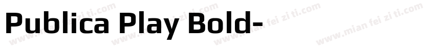 Publica Play Bold字体转换